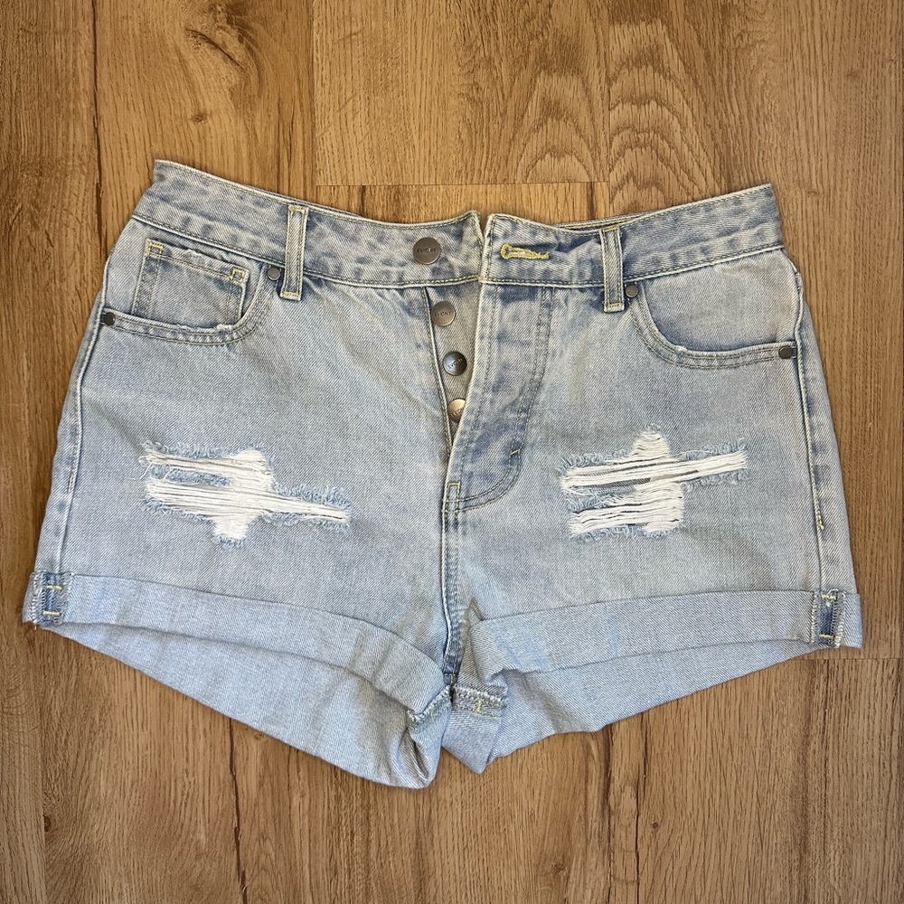 Denim shorts
